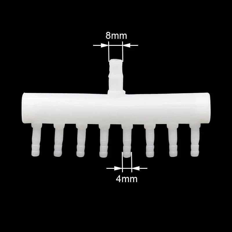 8 mm Einlass auf 4 mm Auslass Schlauchverteiler Aquariumarmaturen Gartenschlauchanschluss Widersteht hohen Temperaturen Aquariumgelenk 1 Stk.