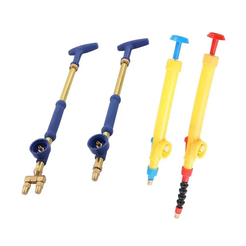 1 Stück Garten-Handsprüh-Bewässerungskopf, optionale Düsenschnittstelle, Messing-Sprühpistole, einstellbarer Wasserdruck, Zerstäubungssprüher
