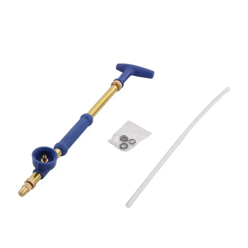 1 Stück Garten-Handsprüh-Bewässerungskopf, optionale Düsenschnittstelle, Messing-Sprühpistole, einstellbarer Wasserdruck, Zerstäubungssprüher