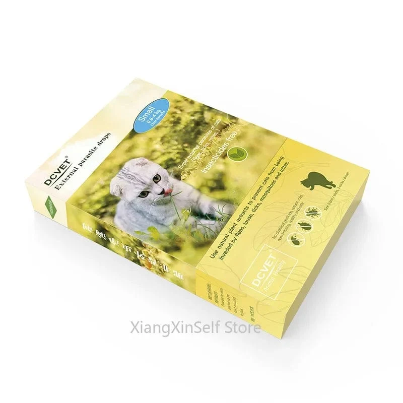 3 x 1 ml externe Parasitentropfen, Pflanzenextrakt, Sicherheitsformel, entfernen Flöhe und Läuse. Verwendung für Kätzchen mit einem Gewicht von 0.6–4 kg