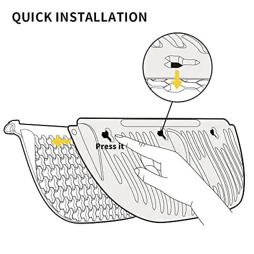 PETKIT-Ablenkblech zum Entleeren von Katzenstreu, One-Click-Katzenstreu-Entferner, exklusiv für die selbstreinigende Katzentoilette PETKIT PuraMax, 3-teilig