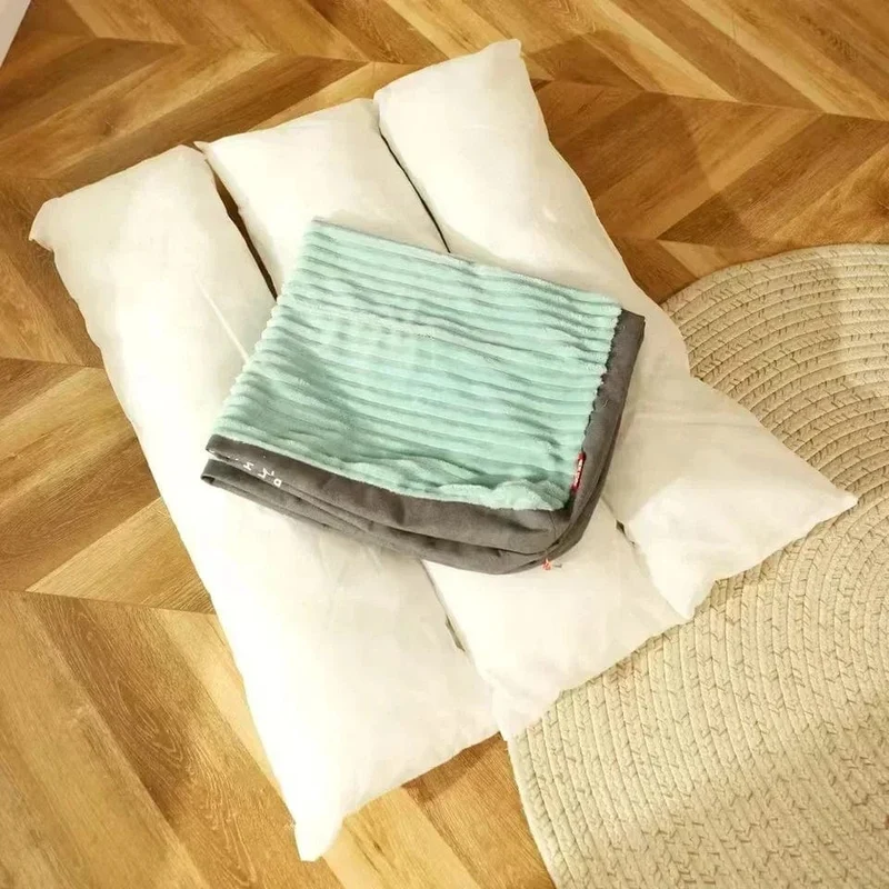 Hundebett, waschbar, Zwinger, für alle vier Jahreszeiten, großes Haustiersofa, plus dickes Cord-Schlafkissen, Welpenmatte für kleine bis große Hunde