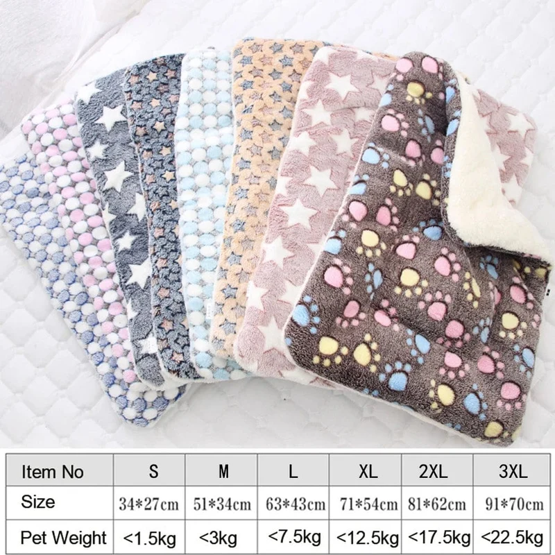 Hunde Katzen Decke Bett Matte Weichkorallen Fleece Winter Verdicken Warme Schlaf Hundebetten für Kleine Haustiere Mittlere Versorgung Dropshipping
