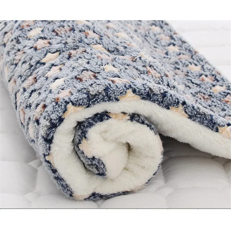 Hunde Katzen Decke Bett Matte Weichkorallen Fleece Winter Verdicken Warme Schlaf Hundebetten für Kleine Haustiere Mittlere Versorgung Dropshipping
