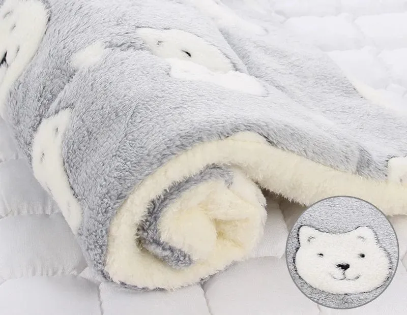 Hunde Katzen Decke Bett Matte Weichkorallen Fleece Winter Verdicken Warme Schlaf Hundebetten für Kleine Haustiere Mittlere Versorgung Dropshipping