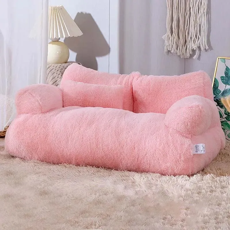 YOKEE Luxuriöses Katzenbett, superweiches, warmes Sofa für kleine Hunde, abnehmbar, waschbar, rutschfest, Schlafhaus für Kätzchen und Welpen, Haustierbedarf