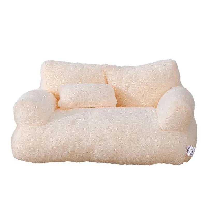YOKEE Luxuriöses Katzenbett, superweiches, warmes Sofa für kleine Hunde, abnehmbar, waschbar, rutschfest, Schlafhaus für Kätzchen und Welpen, Haustierbedarf