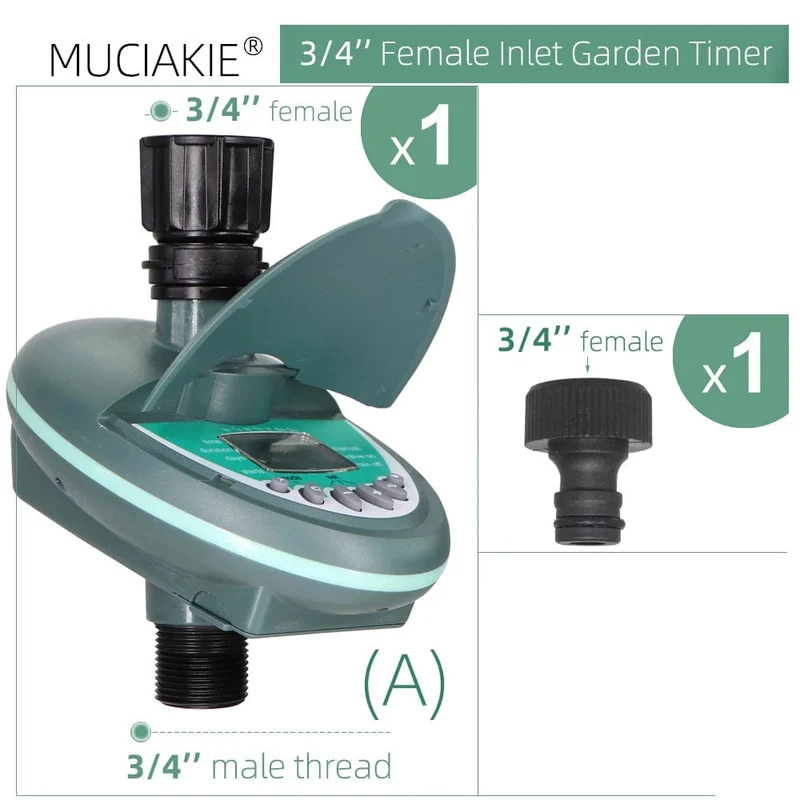 Garten Automatische Bewässerung Timer Smart Home Programmierung Bewässerung Ventil Gewächshaus Tropf Bewässerung System LCD Display Controller