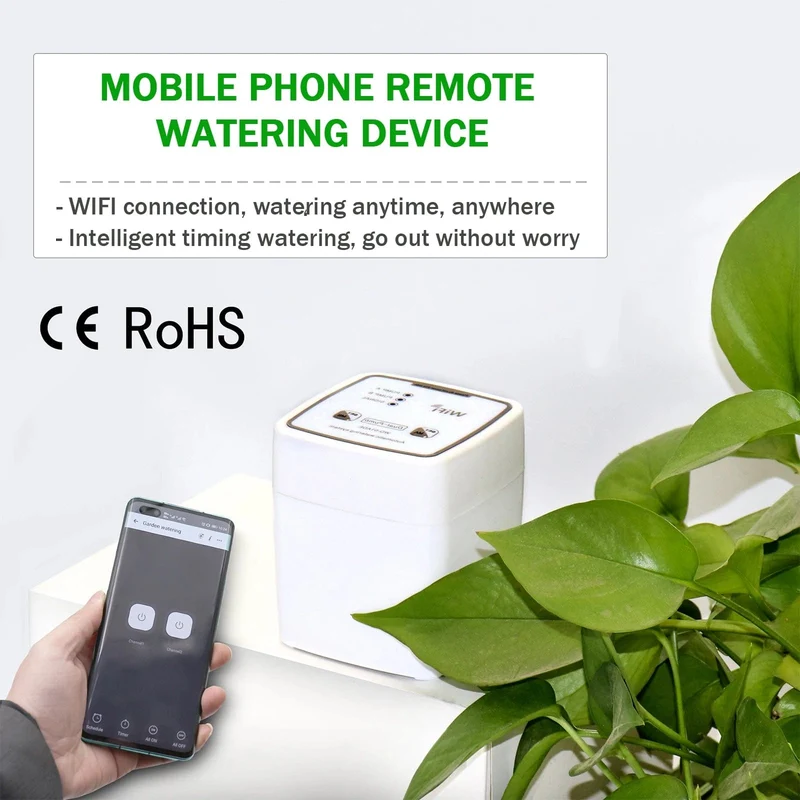 Doppel Pumpe Garten Wifi Steuerung Bewässerung Gerät Automatische Wasser Tropf Bewässerung Bewässerung System Kit WIFI Mobile APP Steuerung