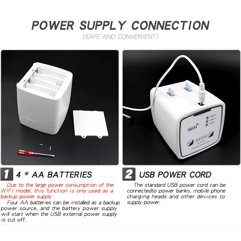 Doppel Pumpe Garten Wifi Steuerung Bewässerung Gerät Automatische Wasser Tropf Bewässerung Bewässerung System Kit WIFI Mobile APP Steuerung