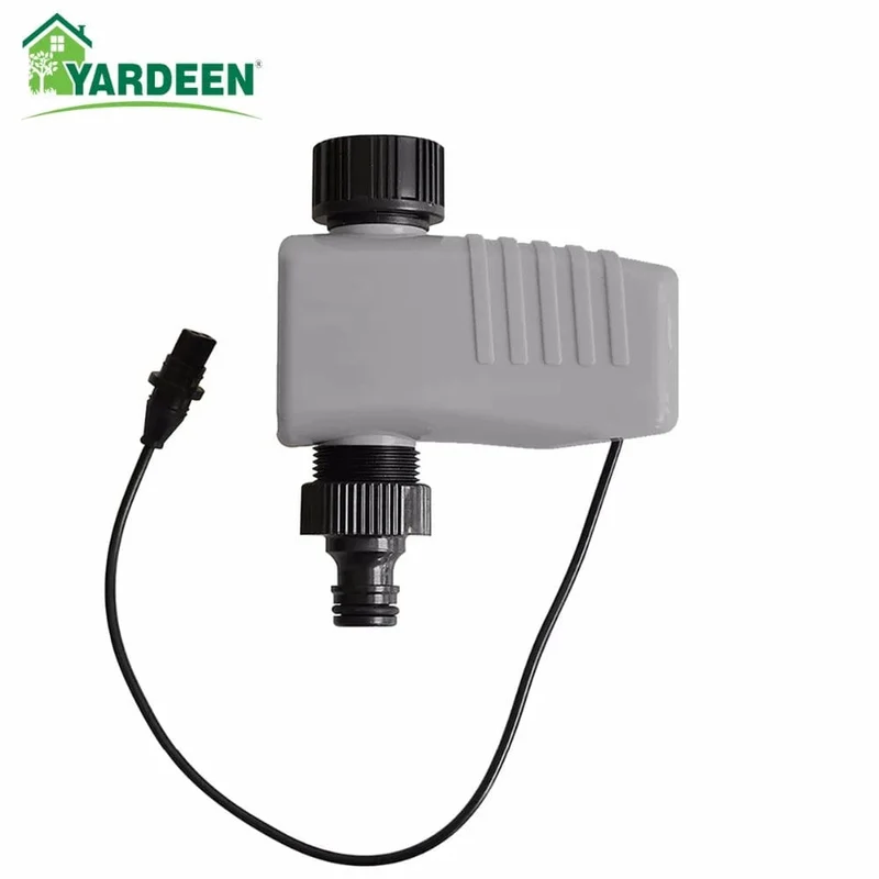 Garten-Bewässerungstimer mit automatischem Magnetventil, angeschlossen an das Gartensteuerungssystem