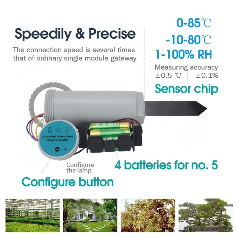 Tuya Zigbee Bluetooth Wifi Boden Temperatur Feuchtigkeit Sensor Tester Garten Detektor für Indoor Outdoor Pflanzen Fernbedienungen