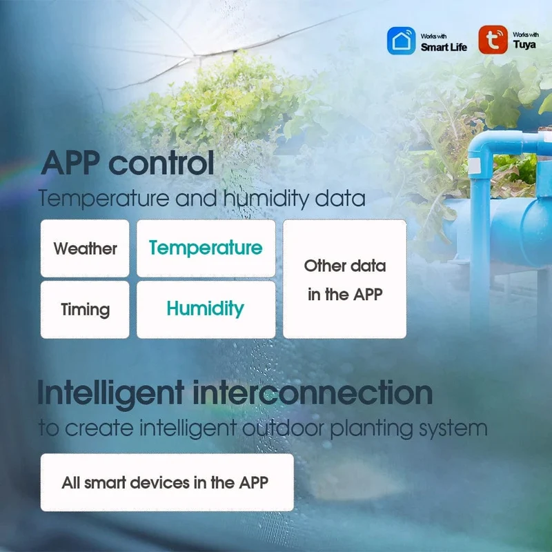 Tuya Zigbee Bluetooth Wifi Boden Temperatur Feuchtigkeit Sensor Tester Garten Detektor für Indoor Outdoor Pflanzen Fernbedienungen