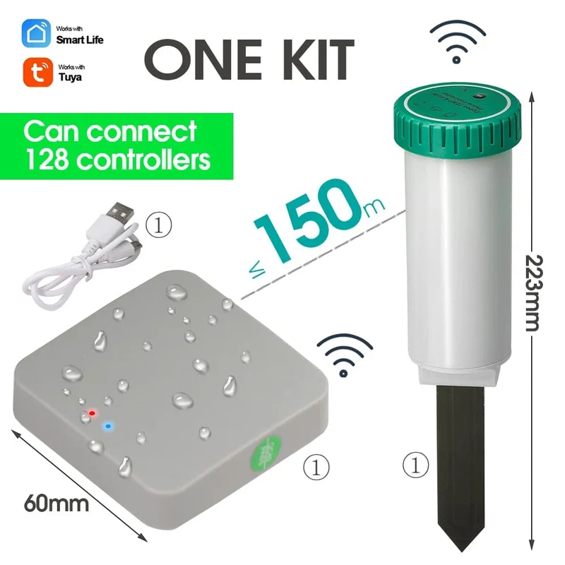 Tuya Zigbee Bluetooth Wifi Boden Temperatur Feuchtigkeit Sensor Tester Garten Detektor für Indoor Outdoor Pflanzen Fernbedienungen