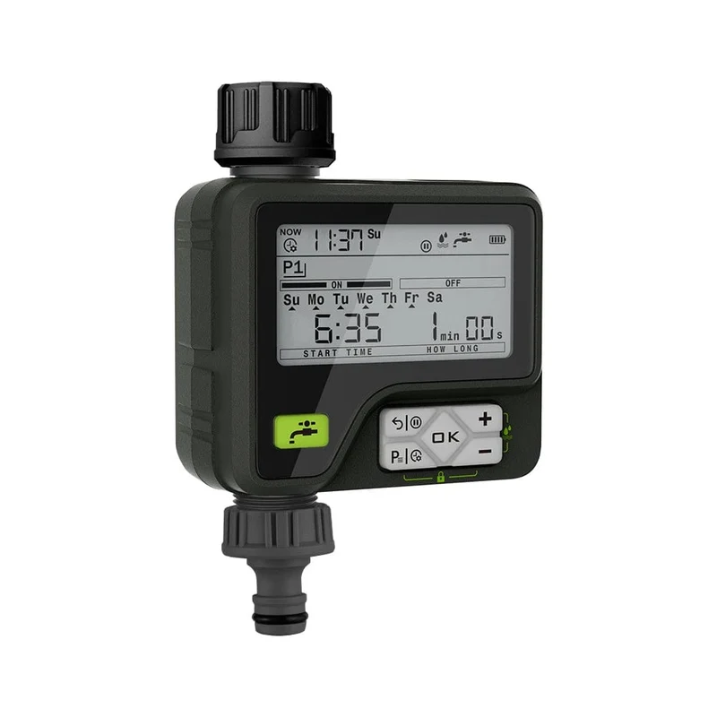 Eshico Super-Bewässerungssystem, 6 einstellbare Programme, Regenerkennung, präzises automatisches Timing, digitaler Wassertimer, Gartenberegnung