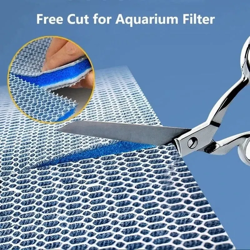 Aquarium 8D Schwamm Filter Baumwolle Denitrifier Zubehör Aquarium Schaummittel Verbesserte 8 Schicht Nicht