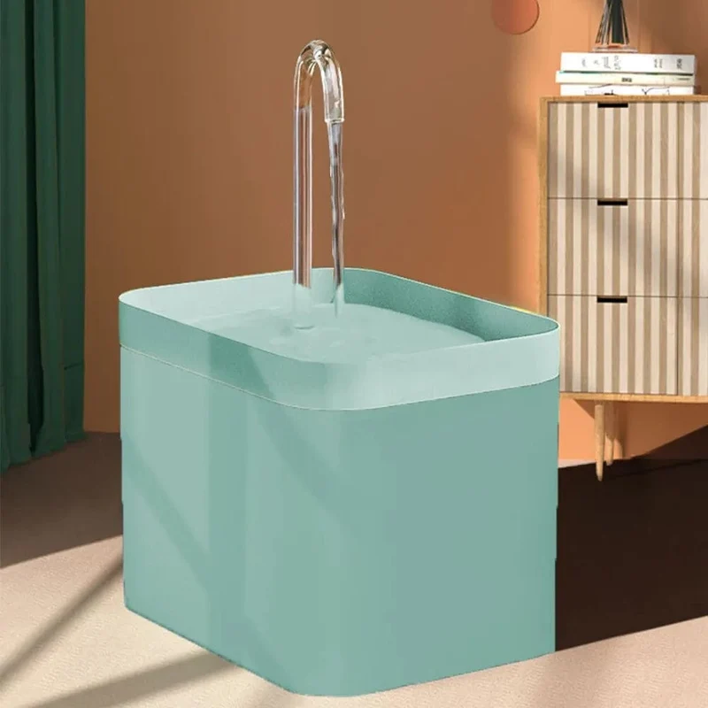 Wasserspender für Haustiere, automatischer Filter, elektrischer Stummschalt-Katzentränker, 1.5 l, Umwälz-Filtertränke für Katzentrinkbrunnen