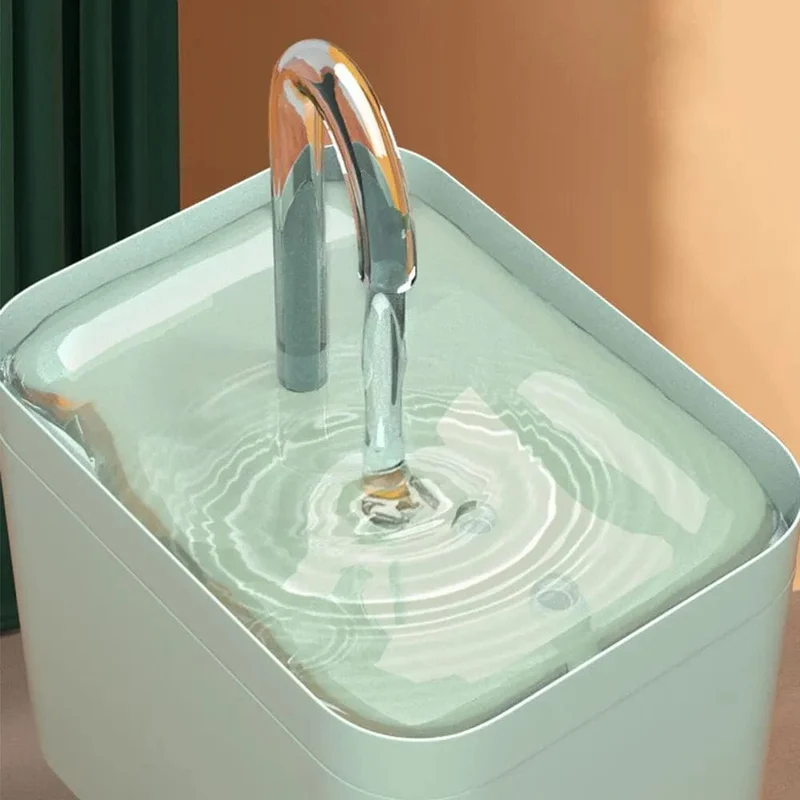 Wasserspender für Haustiere, automatischer Filter, elektrischer Stummschalt-Katzentränker, 1.5 l, Umwälz-Filtertränke für Katzentrinkbrunnen