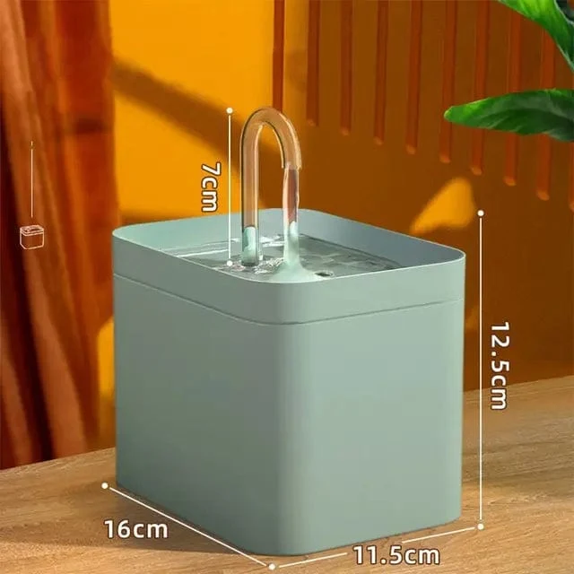 Wasserspender für Haustiere, automatischer Filter, elektrischer Stummschalt-Katzentränker, 1.5 l, Umwälz-Filtertränke für Katzentrinkbrunnen
