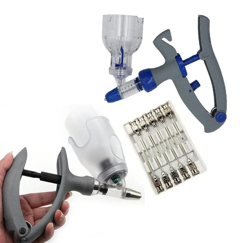 1ml/2ml /5ml Automatische Veterinär Kontinuierliche Spritze Tier Injektion Einstellbare Impfstoff für vieh Schwein Rinder Schafe