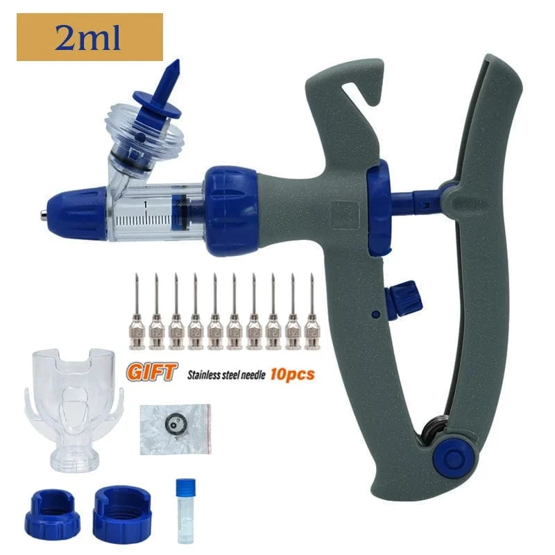 1ml/2ml /5ml Automatische Veterinär Kontinuierliche Spritze Tier Injektion Einstellbare Impfstoff für vieh Schwein Rinder Schafe