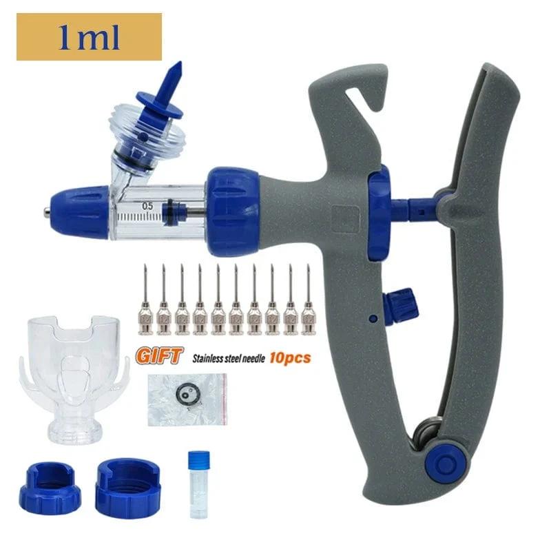 1ml/2ml /5ml Automatische Veterinär Kontinuierliche Spritze Tier Injektion Einstellbare Impfstoff für vieh Schwein Rinder Schafe