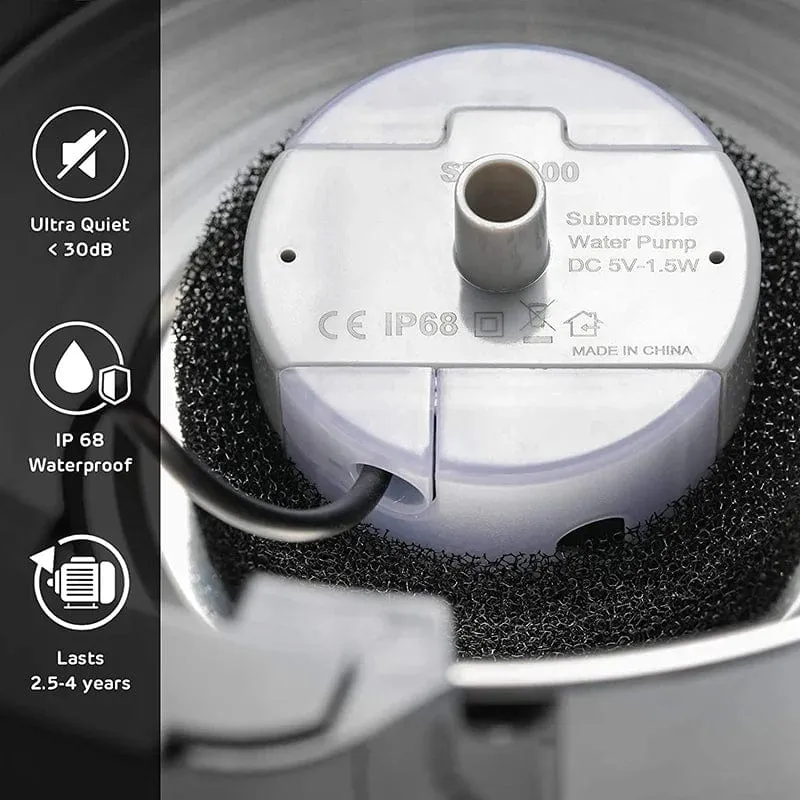 Haustier-Trinkbrunnen-Motor, Tauchpumpe, Katzen-Wassertrinker, SMA-800, USB-Wasserpumpe, Katzen-Trinkbrunnen-Zubehör, Stummschaltung, DC 5 V/1 A, Wasserpumpe