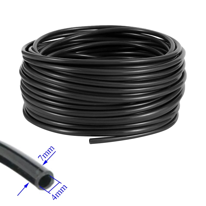 10/20/40M 1/4 "Garten Wasserschlauch Garten Micro Bewässerung 4/7mm PVC Rohr Rasen Balkon Gewächshaus Pflanzen Blumen Bewässerung Schläuche