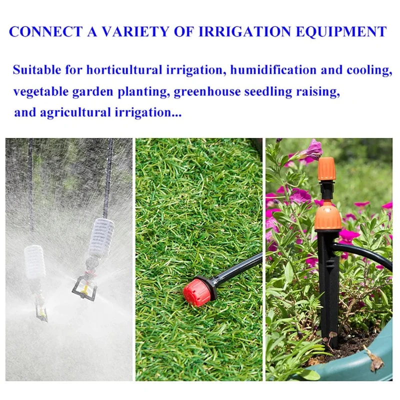 10/20/40M 1/4 "Garten Wasserschlauch Garten Micro Bewässerung 4/7mm PVC Rohr Rasen Balkon Gewächshaus Pflanzen Blumen Bewässerung Schläuche