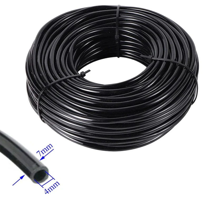 10/20/40M 1/4 "Garten Wasserschlauch Garten Micro Bewässerung 4/7mm PVC Rohr Rasen Balkon Gewächshaus Pflanzen Blumen Bewässerung Schläuche