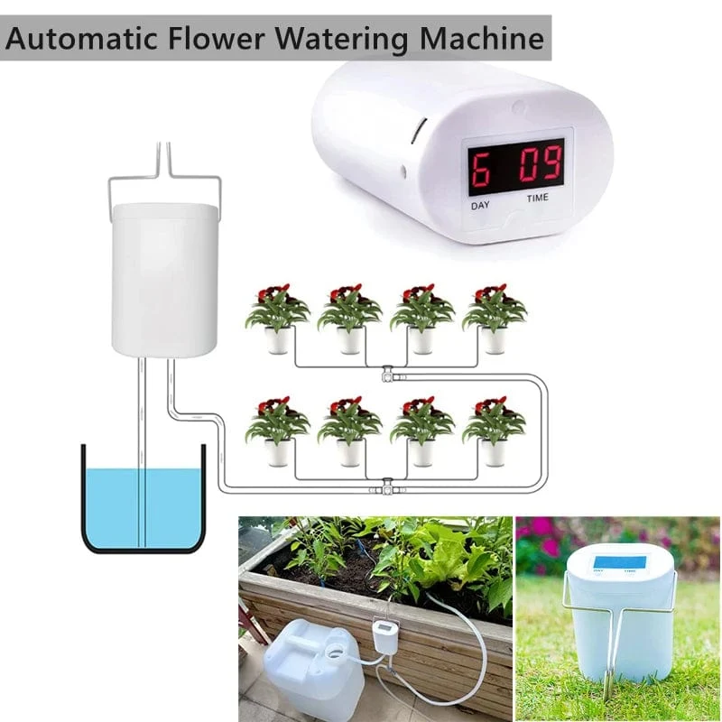 8/4/2 Kopf Automatische Bewässerungspumpe Controller Blumen Pflanzen Home Sprinkler Tropfbewässerungsgerät Pumpe Timer System Garten