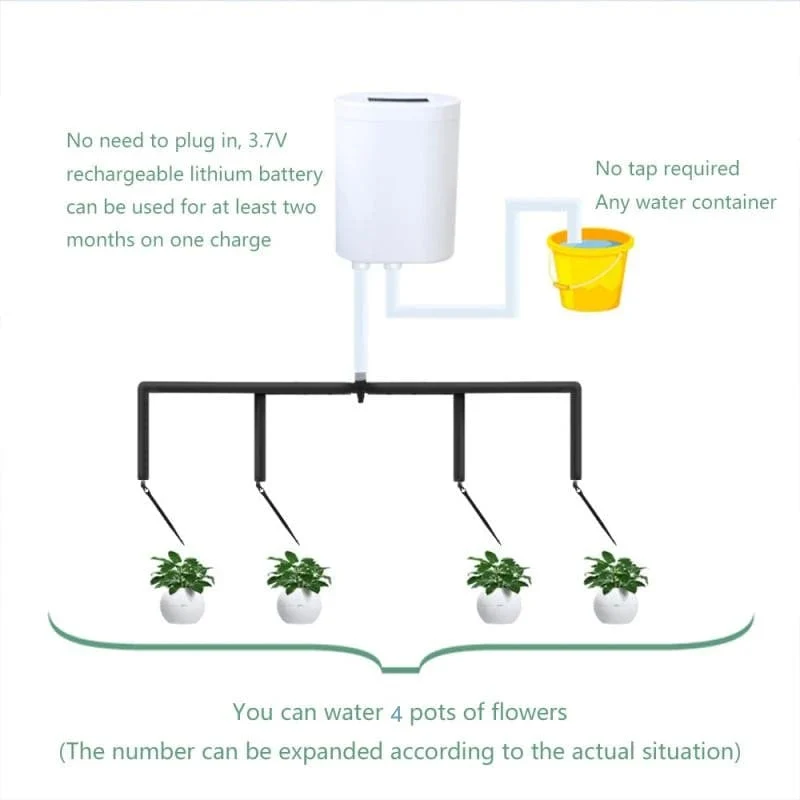 8/4/2 Kopf Automatische Bewässerungspumpe Controller Blumen Pflanzen Home Sprinkler Tropfbewässerungsgerät Pumpe Timer System Garten