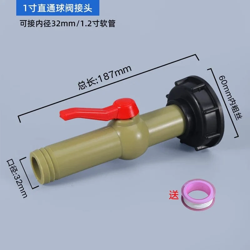 IBC-Tankadapter, Wasserwürfel-Ventilarmaturen, Gartenbewässerungsanschluss, einfach zu verwendende Schlauchschalterhähne, hohe Qualität