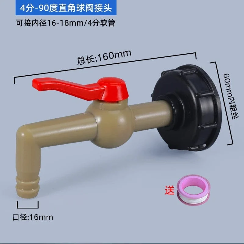 IBC-Tankadapter, Wasserwürfel-Ventilarmaturen, Gartenbewässerungsanschluss, einfach zu verwendende Schlauchschalterhähne, hohe Qualität