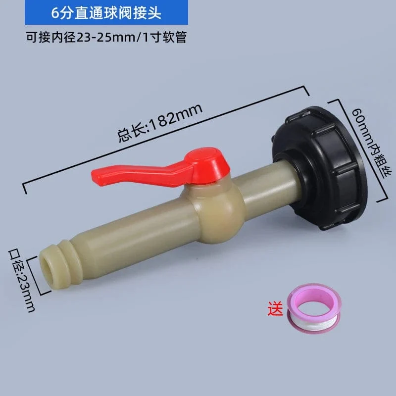IBC-Tankadapter, Wasserwürfel-Ventilarmaturen, Gartenbewässerungsanschluss, einfach zu verwendende Schlauchschalterhähne, hohe Qualität
