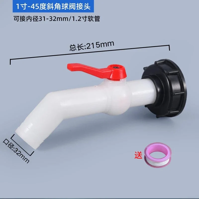 IBC-Tankadapter, Wasserwürfel-Ventilarmaturen, Gartenbewässerungsanschluss, einfach zu verwendende Schlauchschalterhähne, hohe Qualität