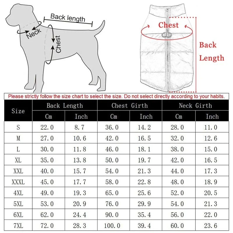 Winter Haustier Hund Kleidung Warme Große Hund Mantel Welpen Kleidung Wasserdichte Haustier Weste Jacke Für Small Medium Large Hunde Golden Retriever