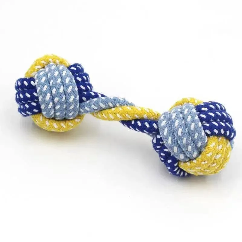 1PC Hund Spielzeug Karotte Knoten Seil Ball Baumwolle Seil Hantel Welpen Reinigung Zähne Kauen Spielzeug Langlebige Geflochtene Biss beständig Pet Liefert