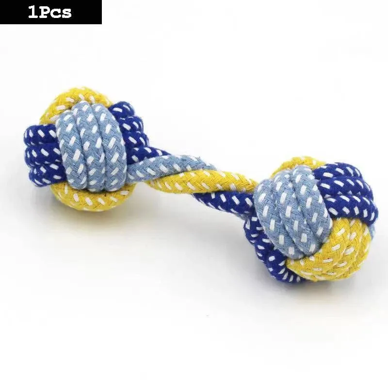1PC Hund Spielzeug Karotte Knoten Seil Ball Baumwolle Seil Hantel Welpen Reinigung Zähne Kauen Spielzeug Langlebige Geflochtene Biss beständig Pet Liefert