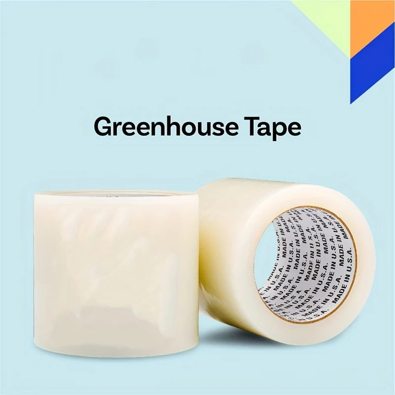 1 Packung, Gewächshaus-Reparaturband, Gewächshaus-Klebeband, transparentes Gewächshausfolien-Reparaturband, wasserdichte und UV-beständige Kunststofffolienbänder für Gewächshäuser