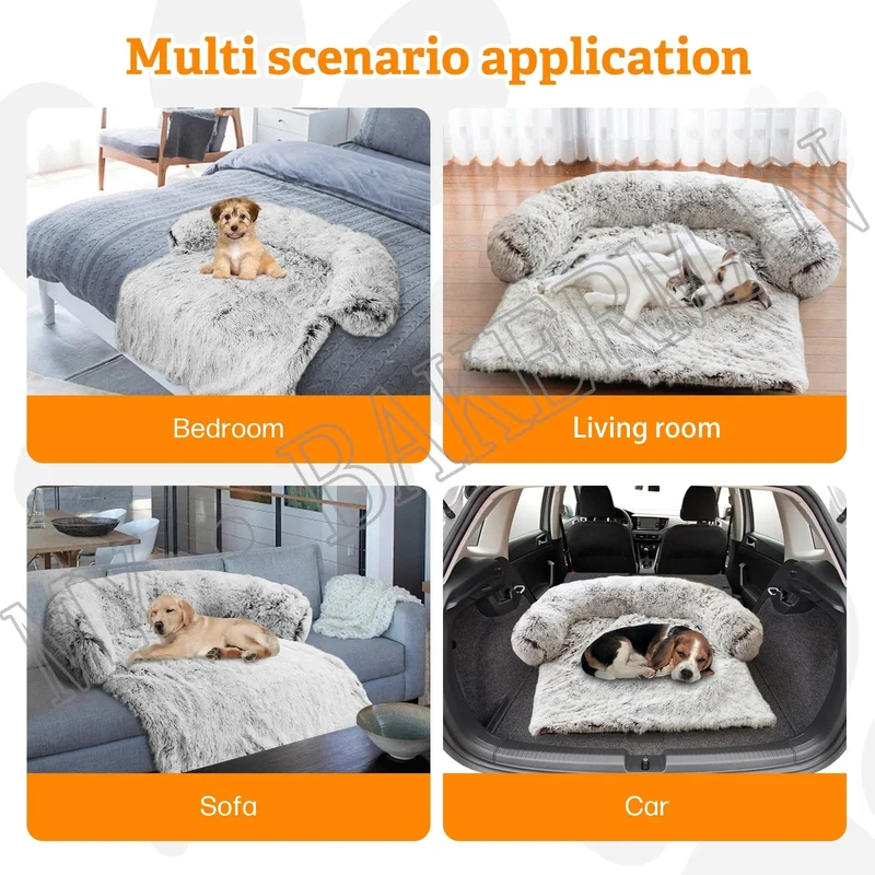 VIP Große Hunde Schlafsofa Waschbar Winter Warm Katze Bett Matte Sofas Auto Boden Möbel Schutz