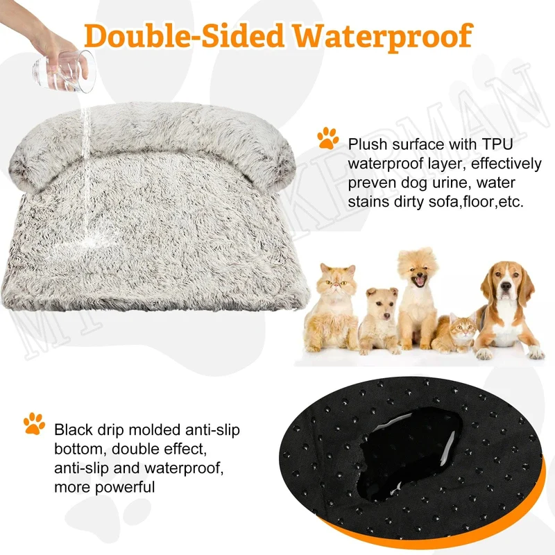 VIP Große Hunde Schlafsofa Waschbar Winter Warm Katze Bett Matte Sofas Auto Boden Möbel Schutz