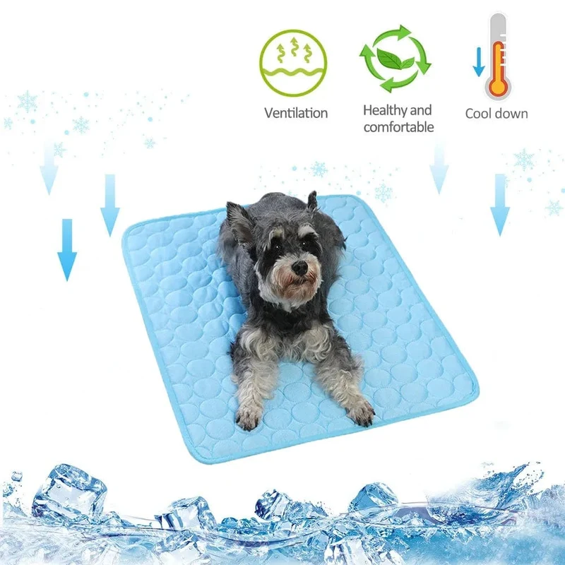 Kühlmatte für Hunde, Sommerunterlage, Haustiermatte, Bett für Hunde, Katzendecke, Sofa, atmungsaktiv, für den Sommer, waschbar, Heimtierbedarf, Zubehör