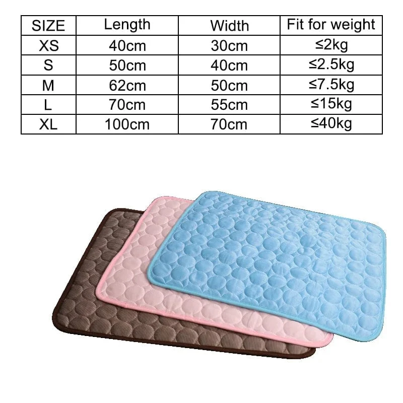 Kühlmatte für Hunde, Sommerunterlage, Haustiermatte, Bett für Hunde, Katzendecke, Sofa, atmungsaktiv, für den Sommer, waschbar, Heimtierbedarf, Zubehör