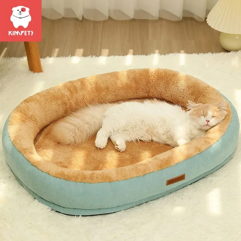 Kimpets Katzenbett Hundebett Haustierbett Zwinger Rutschfester Winter Warmer kleiner Hundezwinger Schlafen Abgenommen Gewaschen Weiches Welpenkissen Katzenbedarf