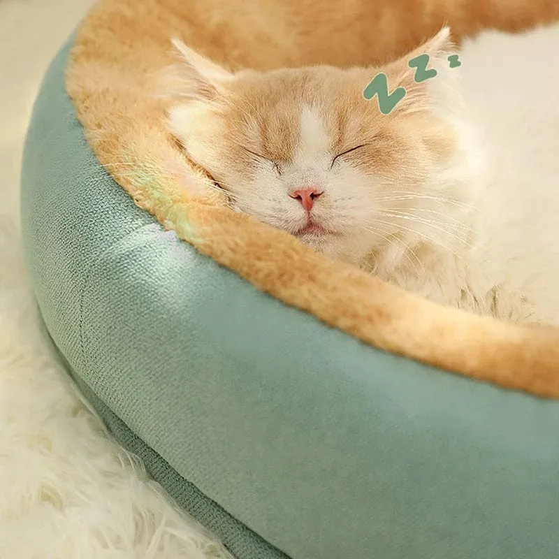 Kimpets Katzenbett Hundebett Haustierbett Zwinger Rutschfester Winter Warmer kleiner Hundezwinger Schlafen Abgenommen Gewaschen Weiches Welpenkissen Katzenbedarf