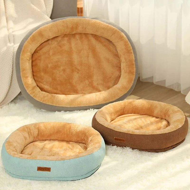 Kimpets Katzenbett Hundebett Haustierbett Zwinger Rutschfester Winter Warmer kleiner Hundezwinger Schlafen Abgenommen Gewaschen Weiches Welpenkissen Katzenbedarf