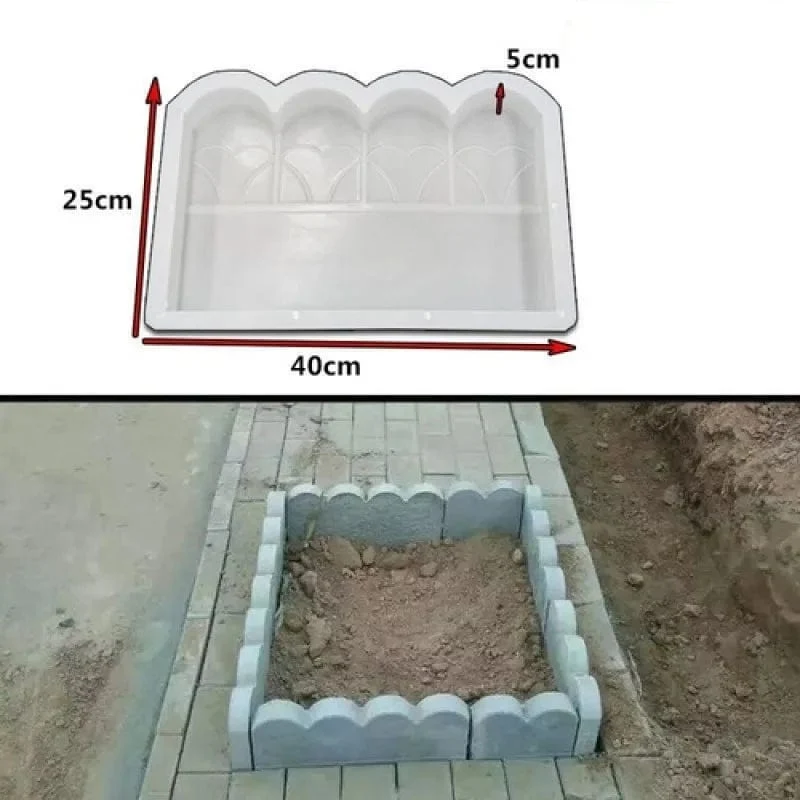 Stein Ziegel Pfad Form Garten Gebäude Zubehör Kunststoff Herstellung DIY Fischteich Pflaster Form Hause Wand Zaun Straße Beton Form