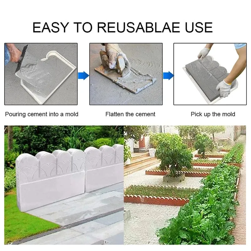 Stein Ziegel Pfad Form Garten Gebäude Zubehör Kunststoff Herstellung DIY Fischteich Pflaster Form Hause Wand Zaun Straße Beton Form