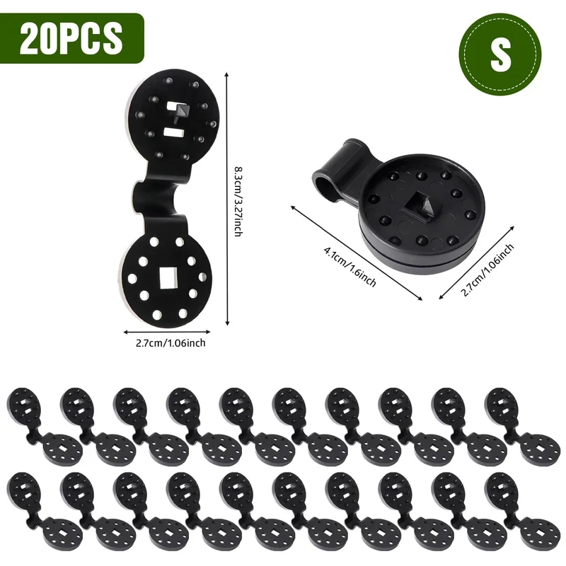 Schattentuch-Clips, Kunststoff-Clips, Outdoor-Netz-Clip, Camping-Gartenwerkzeug, Gartengebäude, Zaunklemmen, Netzfixierungsklemme, Markisenhaken